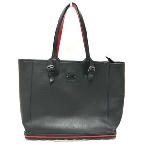 Christian Louboutin Logo Shoulder Bag Tote Leather Men's Black